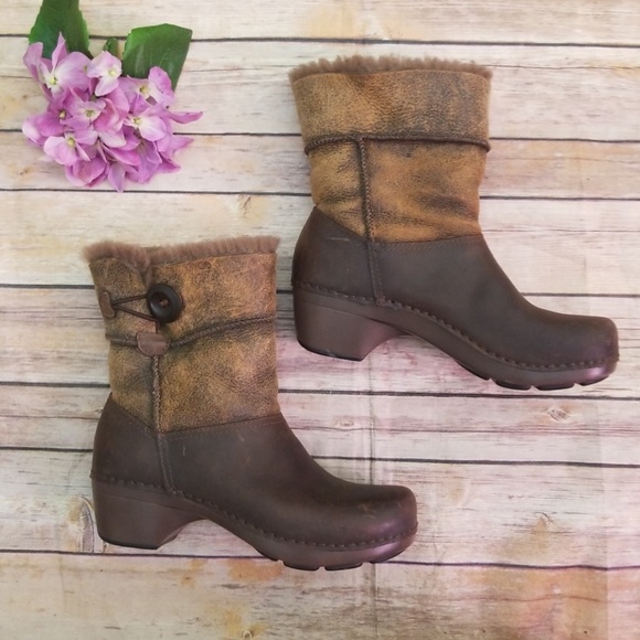 dansko boots with fur